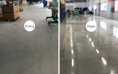 Levigatura e lucidatura pavimento in cemento – Brescia